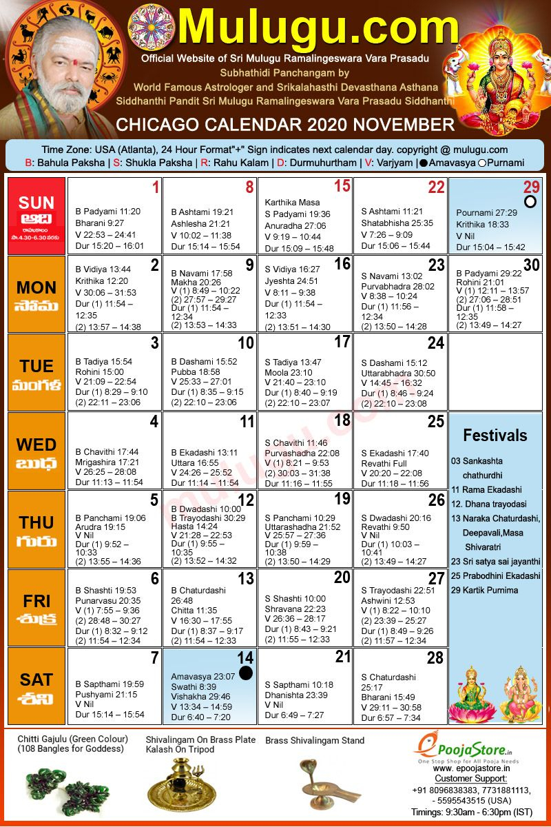 Telugu Calendar 2022 January To December