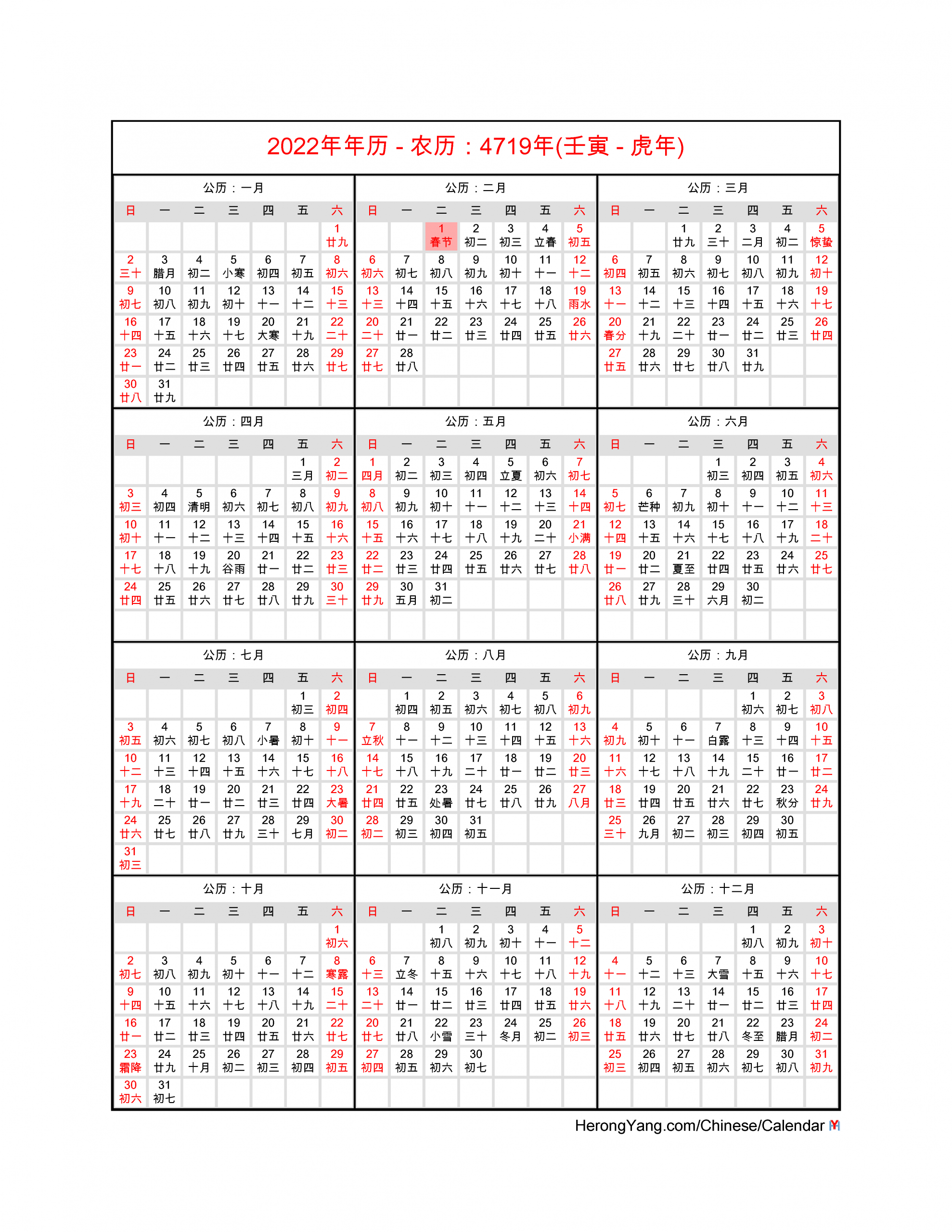 Time And Date Lunar Calendar 2022