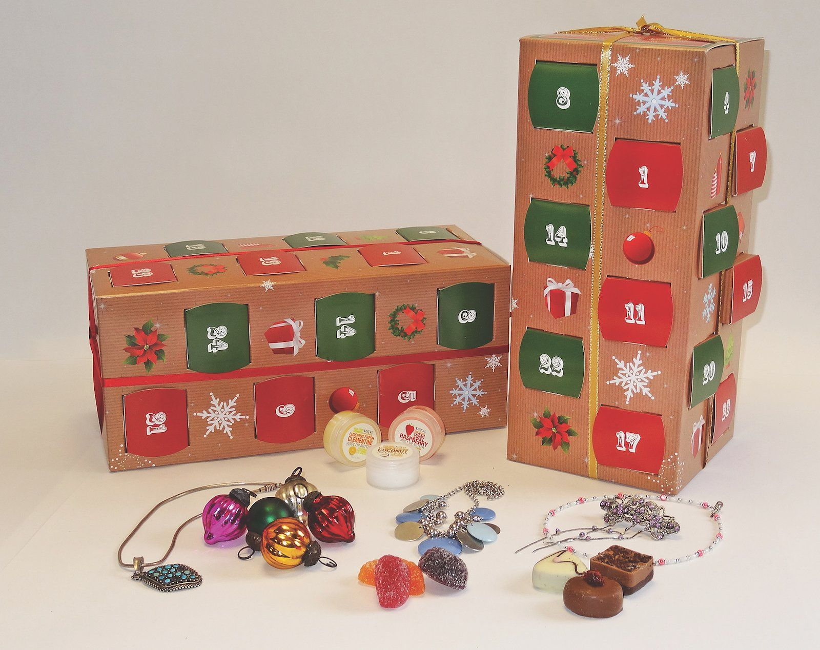 Traditional Brown Advent Calendar Kit | Advent Gift Box