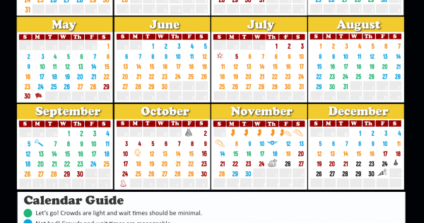 Universal Orlando Crowd Calendar 2021 January / 2021 2022