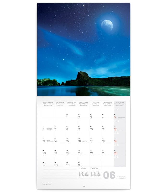 Wall Calendar The Moon 2022