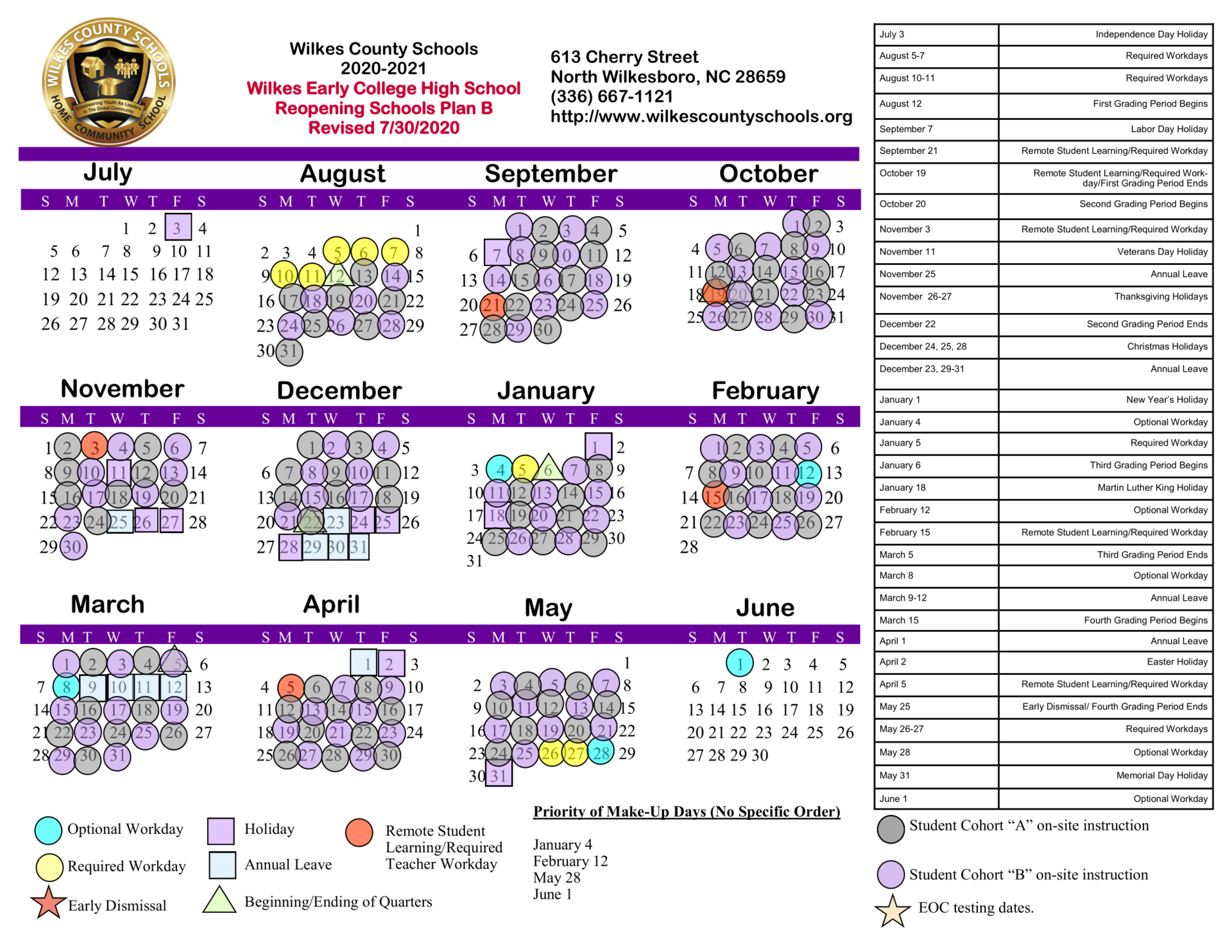 Wcs Calendar 2021 2022 | Printable March