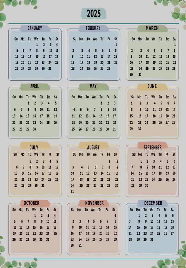 Best 2025 Printable Calendar One Page Best 2025 Printable Calendar One Page