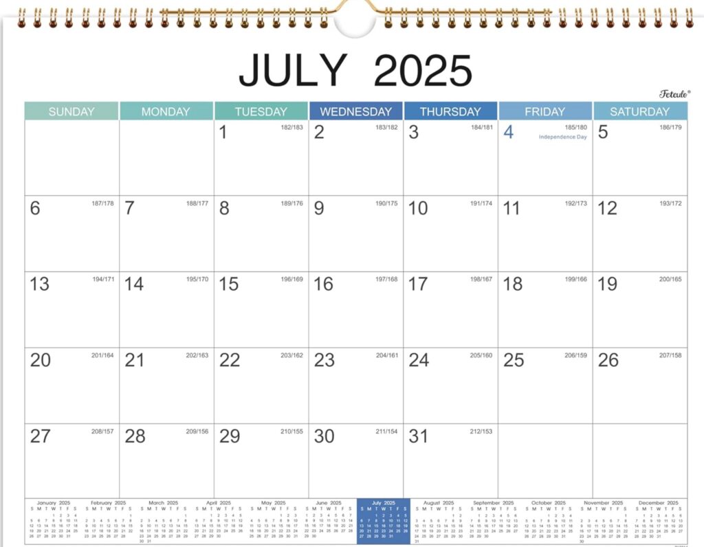 July 2025 Calendar with Holidays July 2025 Calendar with Holidays