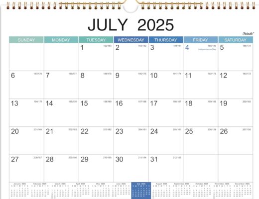 Simple & Clean June 2025 Calendar with Holiday Highlights | Free Printable