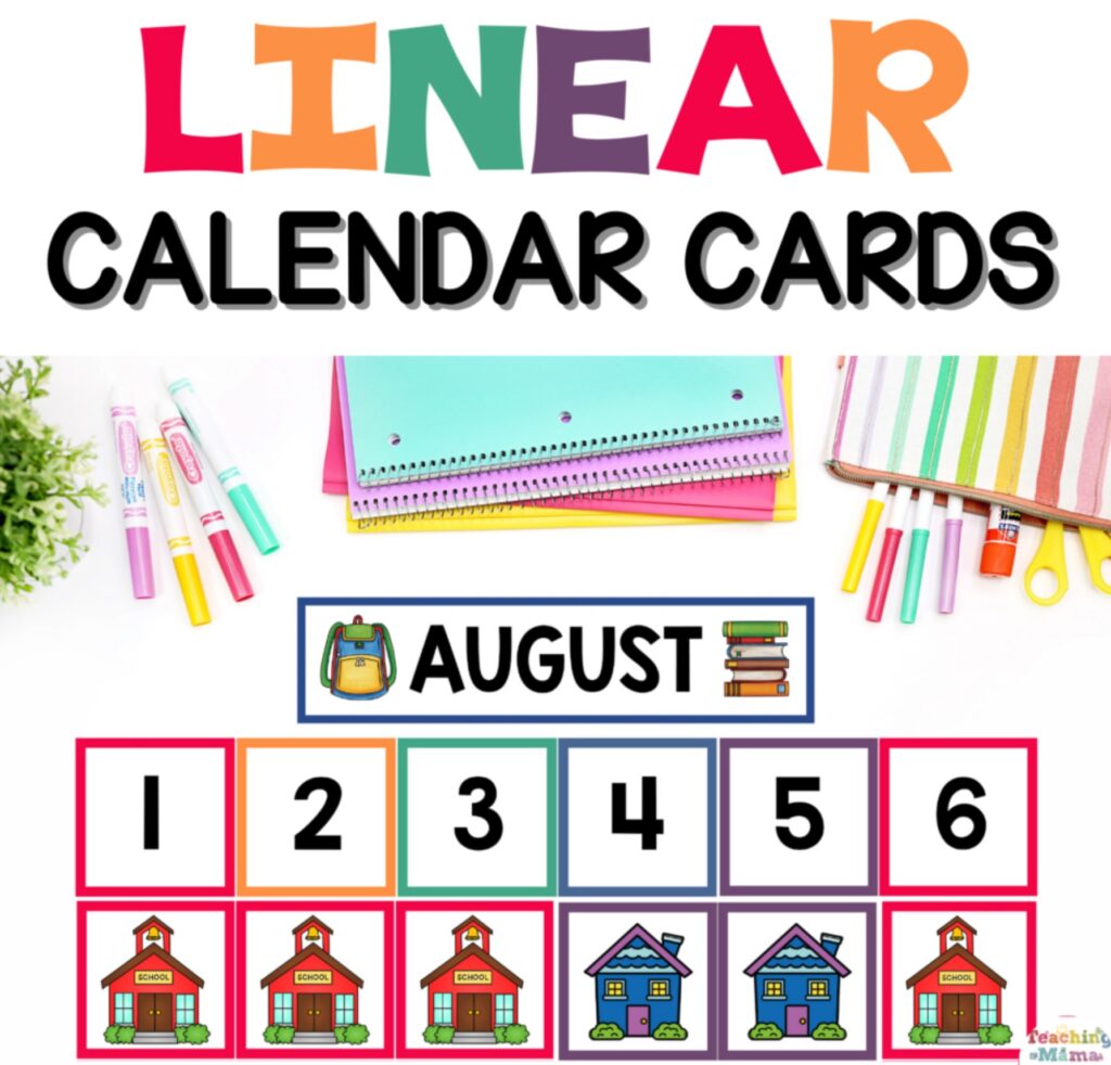 Linear Calendars for Preschool Linear Calendars for Preschool