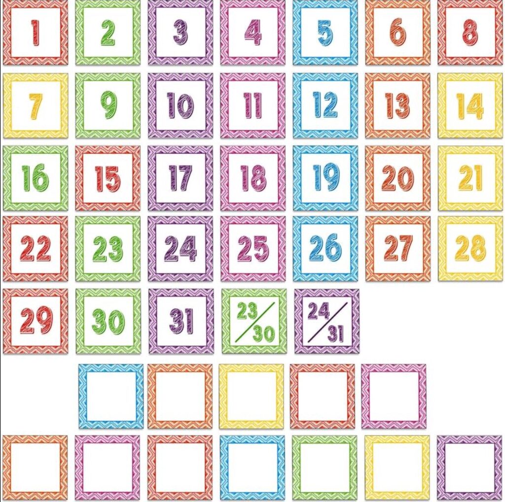 Scribbling Calendar Days Teacher Classroom Calendar Scribbling Calendar Days Teacher Classroom Calendar