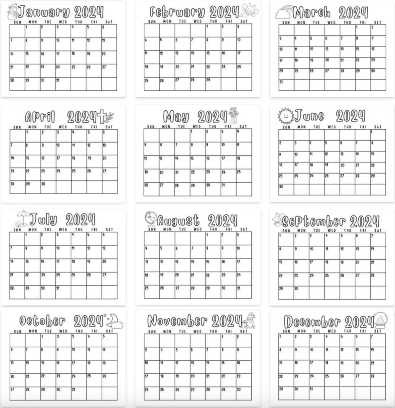 cute calendar guide 2025 printable cute calendar guide 2025 printable