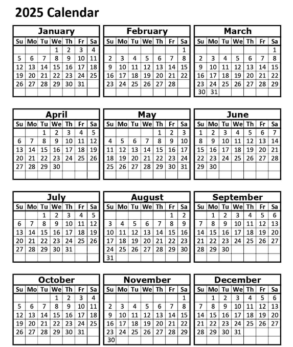 2025 calendar printable pdf free download 2025 calendar printable pdf free download