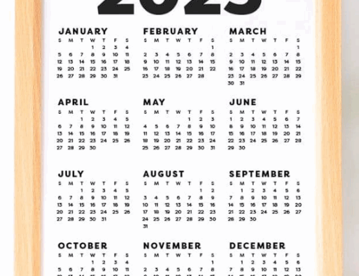 One Sheet Calendar 2025 – The Simplest Way to Stay Organized All Year