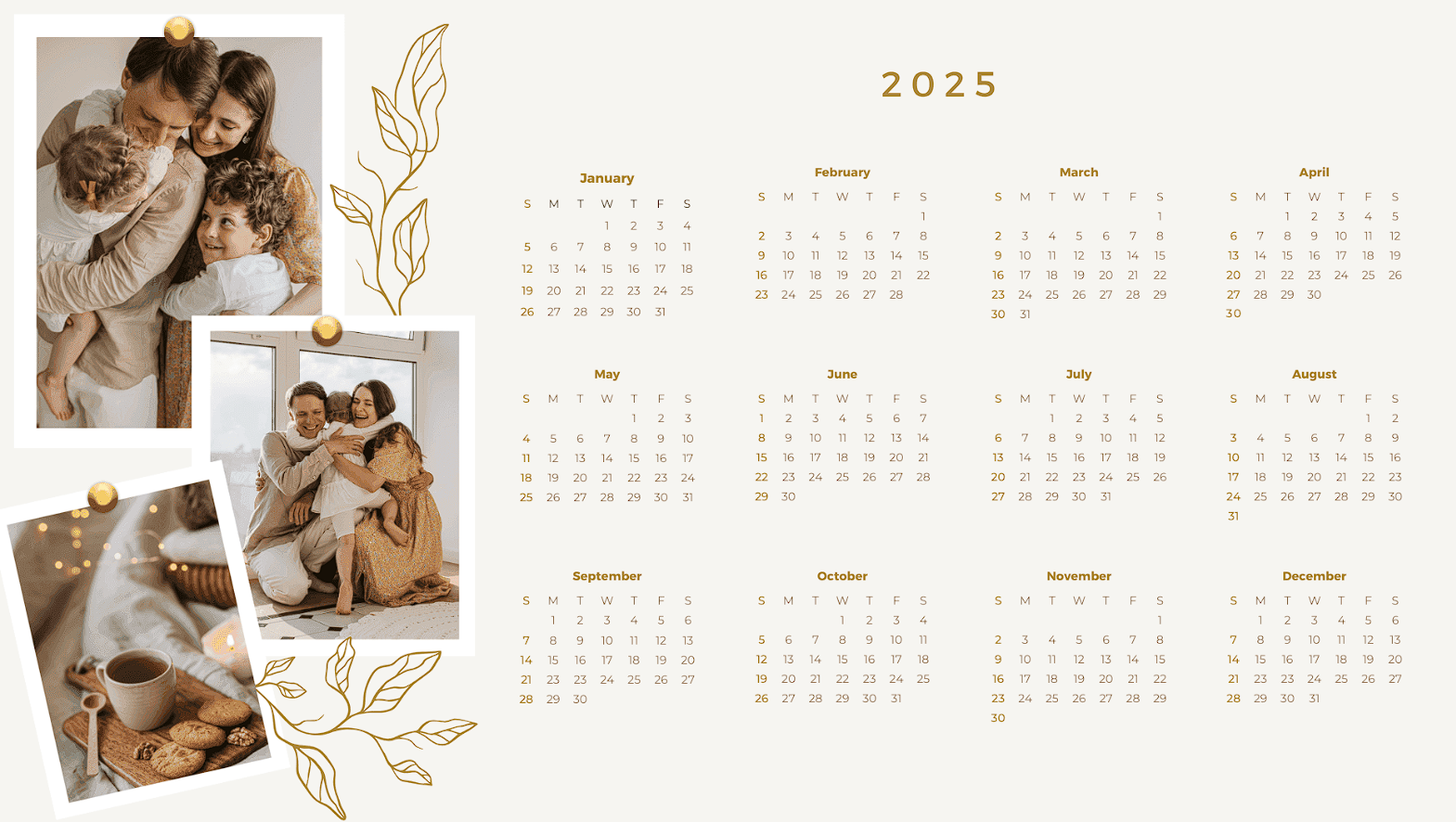 Printable family calendar 2025 Printable family calendar 2025