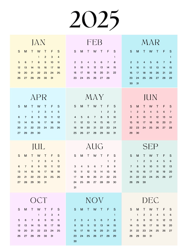 vertical calendar mockup 2025 free download