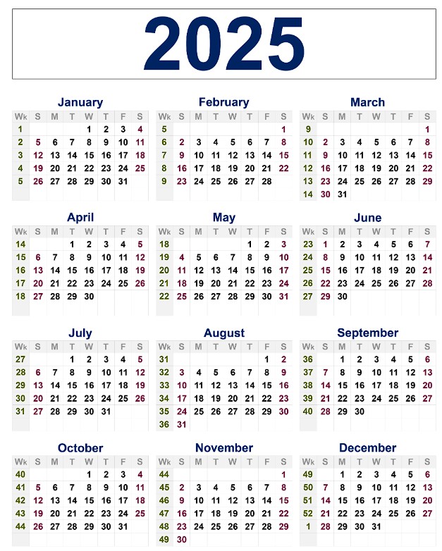 vertical calendar mockup 2025 free