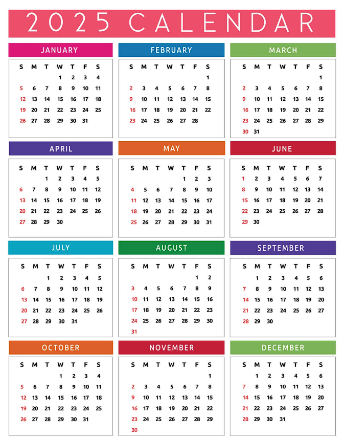 Vertical Calendar Mockup 2025 – Present Your Design in Style