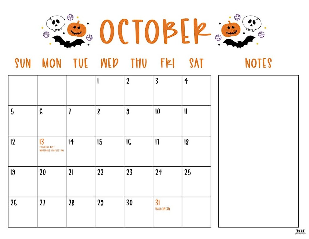 Editable October 2025 Calendar Printable Template Editable October 2025 Calendar Printable Template