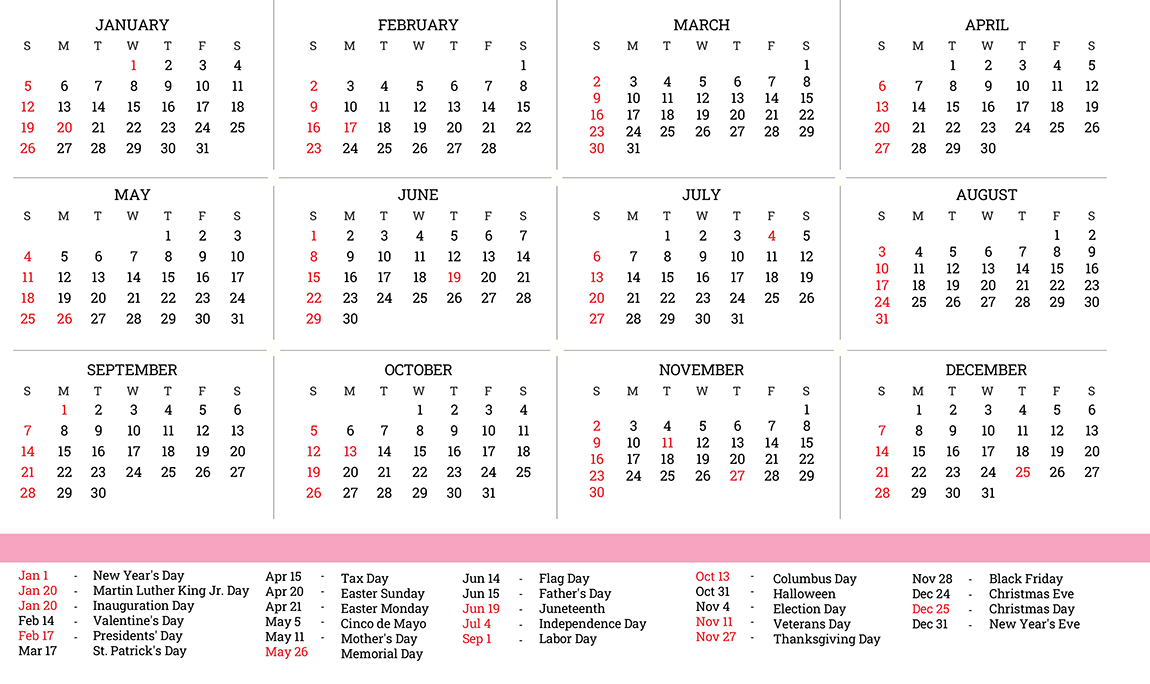 A comprehensive 2025 calendar guide marking significant international holidays worldwide