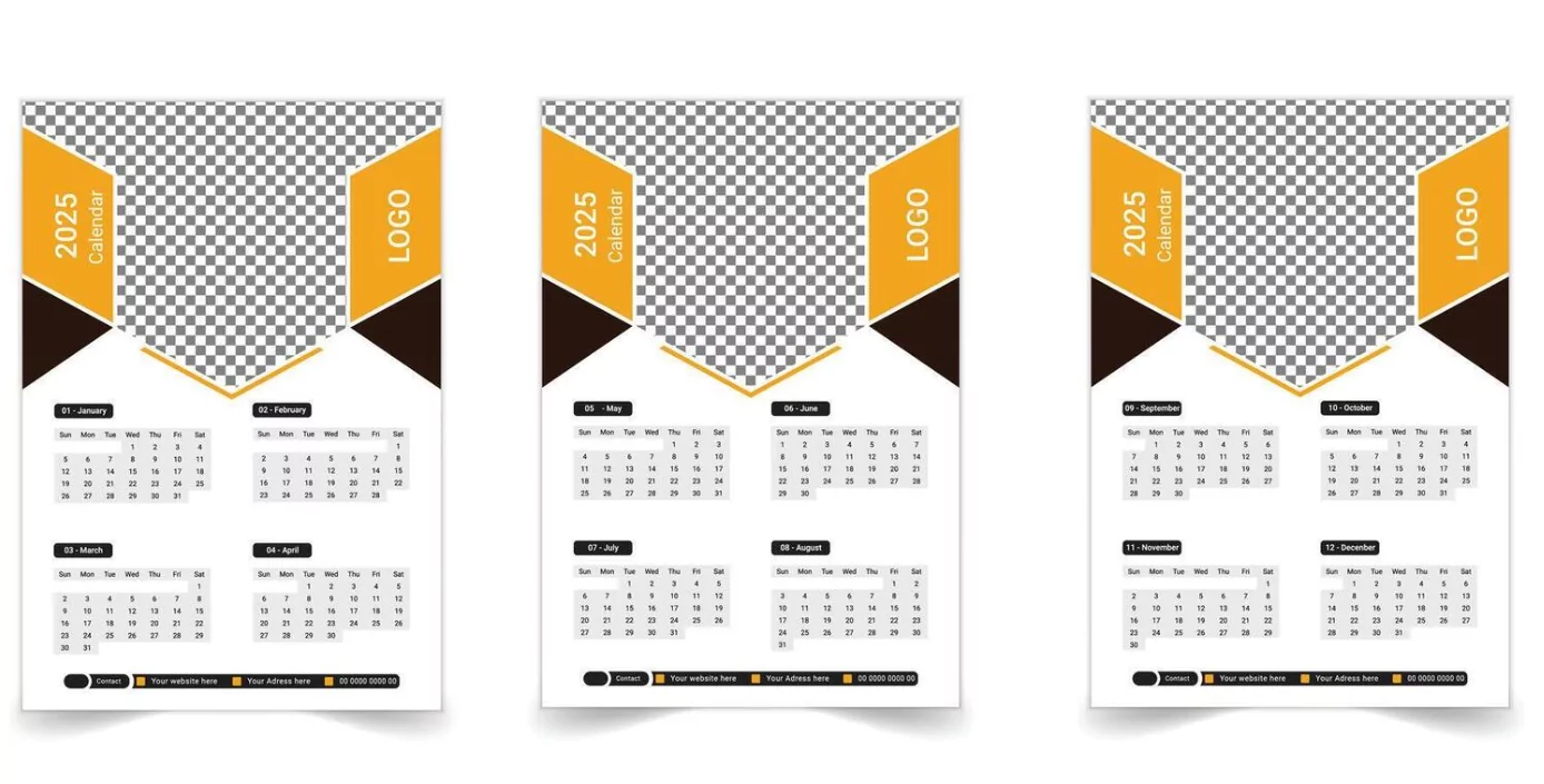 Printable Desk Calendar 2025 Professional Templates
