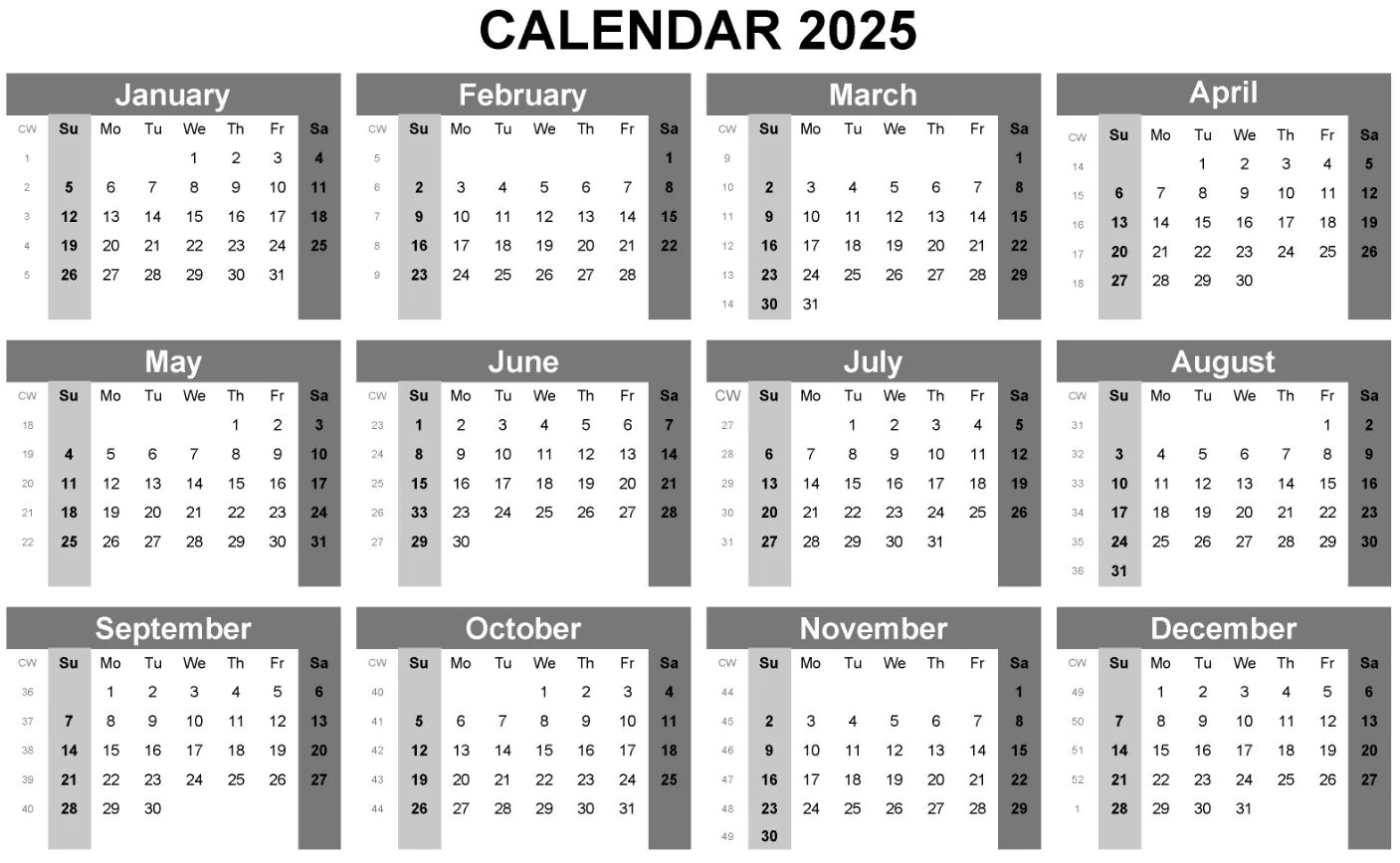 printable desk calendar 2025 professional templates free download