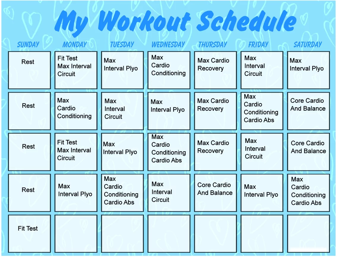 2026 Workout Calendar: Fitness Planning Template for a Healthier Year