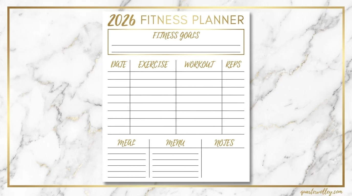 Exercise Schedule Template