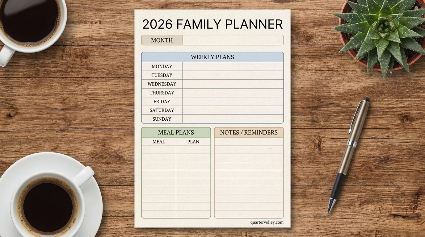 Family Scheduling Calendar