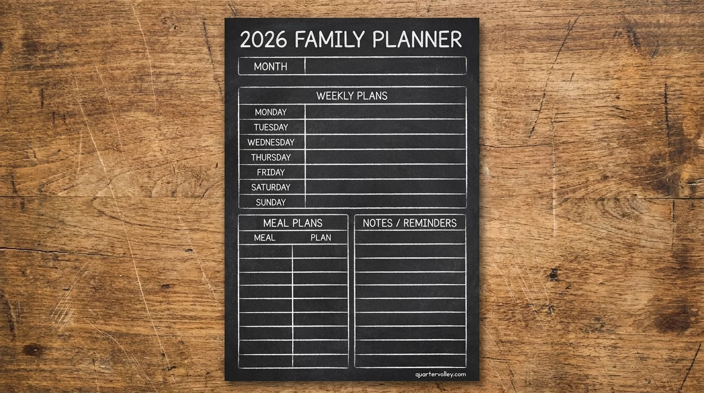 2026 Family Calendar – The Ultimate Household Organization Tool
