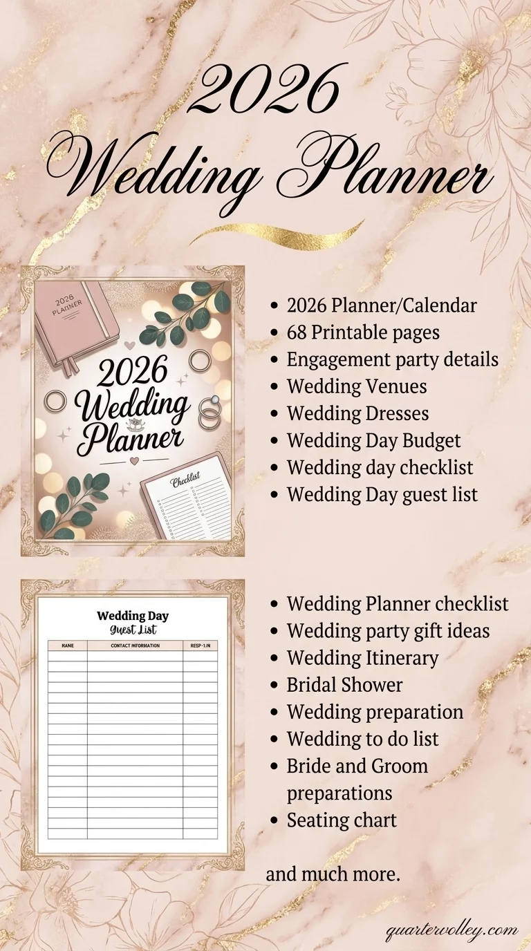 Wedding Calendar Template